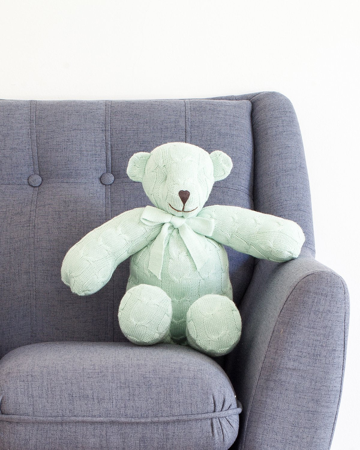 mint green teddy bear