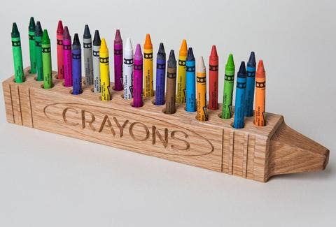 Custom Crayon Stands With Name 3D Printed Crayon Holder Crayon Display 